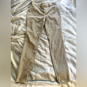 Plaid tan jeggings